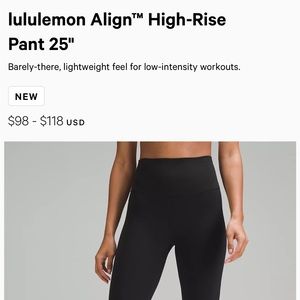 Align Leggings Size 6